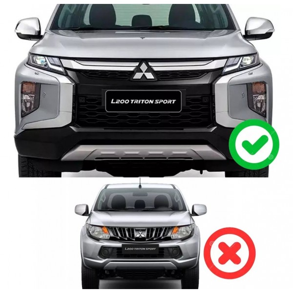 Moldura Traseira Rack Teto L200 Triton Sport Le Preto Fosco